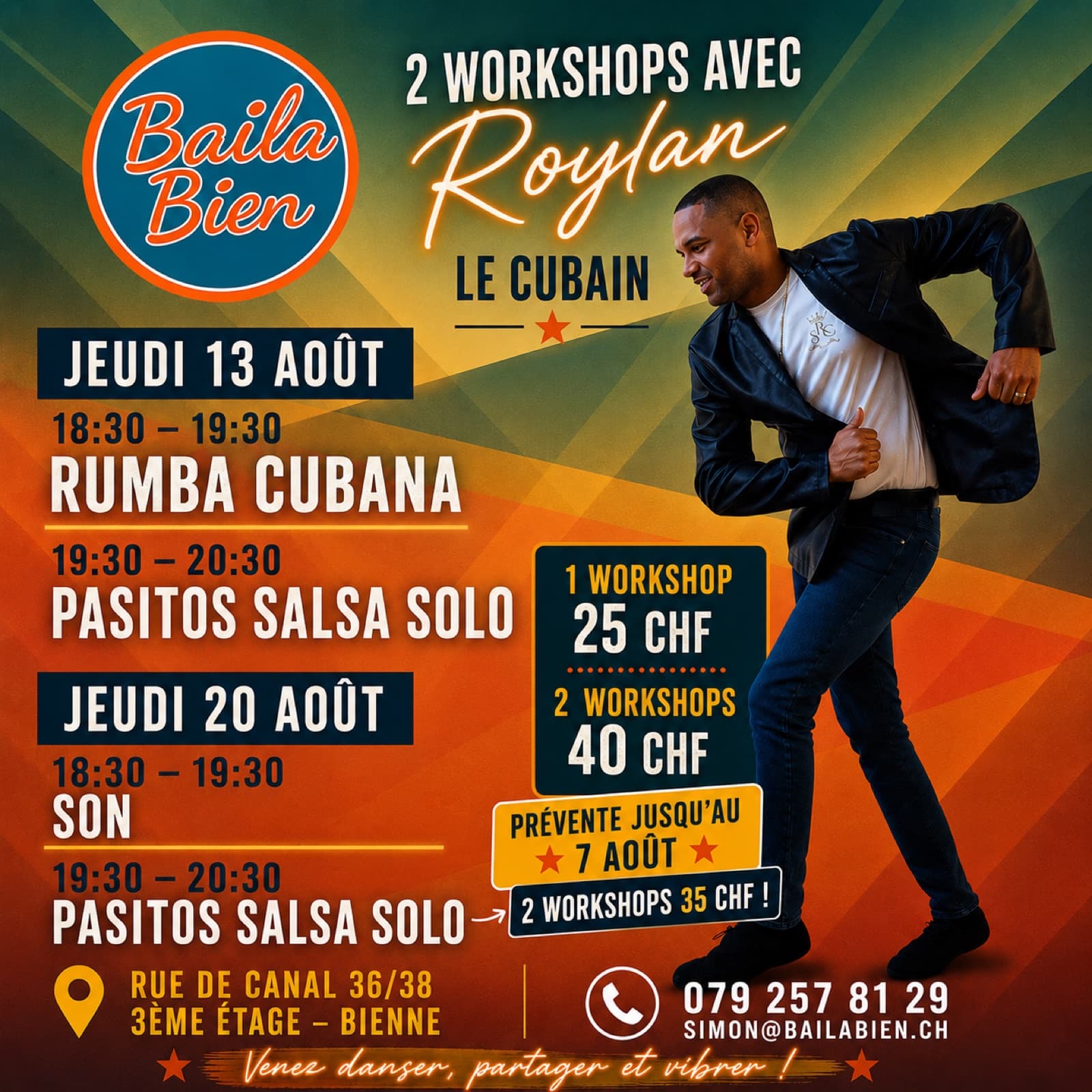 Workshops de salsa, rumba et son