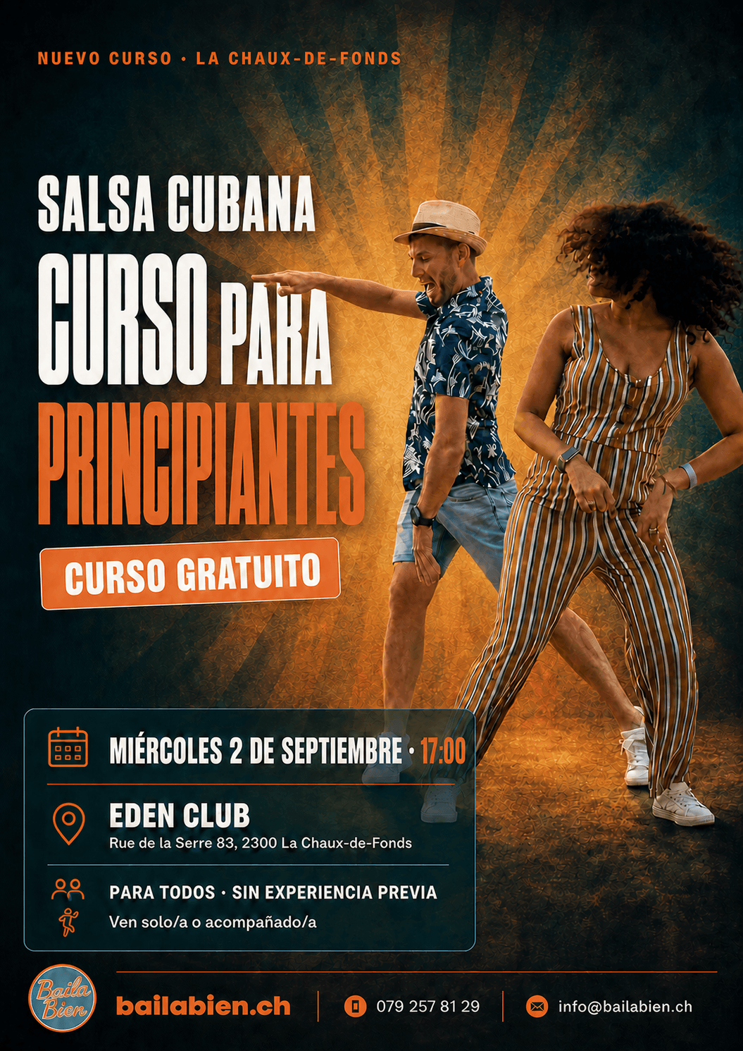 Nuevo curso para principiantes de salsa cubana